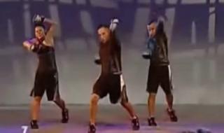 腰和腹部减肥健美操